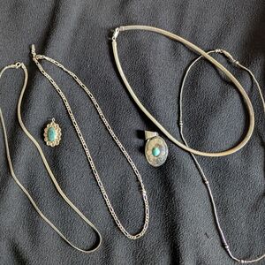 Silver and Turquoise Jewelry Set